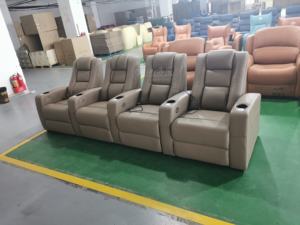 Dubai <span class=keywords><strong>theater</strong></span> cinema elektrik 4 kursi lift up kursi kulit sapi kursi malas mebel daya panas pijat Film sofa ruang - Product Image 4