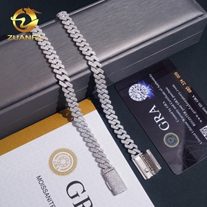 <span class=keywords><strong>Bracciale</strong></span> a Catena Cubana da 8mm Disponibile in Magazzino USA, <span class=keywords><strong>Personalizzato</strong></span>, Gioielli Hip Hop, con Diamanti Iced Out, <span class=keywords><strong>Argento</strong></span> 925 e Moissanite VVS - Product Image 6