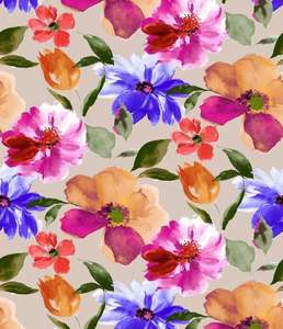 Tissu à imprimé floral léger en rayonne de viscose adapté aux vêtements d'été Robes Kurtas pour femmes et créations de créateurs élégants - Product Image 2