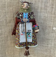 Pendentif Créatif Art Déco Fait Main, Petite Poupée Sorcière de Cuisine, Décoration d'Halloween, Ensemble de Clés pour Sac à Dos