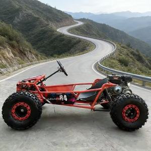 Nuevo Diseño de Karting Todoterreno con <span class=keywords><strong>Pedales</strong></span>, Neumáticos Anchos de 10 Pulgadas, Capacidad de Carga de 200 kg, Motor de Gasolina de 212 cc y 4 Tiempos, Freno de Disco Hidráulico, Go <span class=keywords><strong>Kart</strong></span> Cross para Adultos - Product Image 2