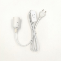 Prise EU E27, support en plastique nu avec interrupteur marche/arrêt 303, câble E27, accessoire pour lampe de bureau, base de lampe, cordon