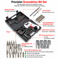 Tournevis électrique au lithium-ion 42V, ensemble de perceuse sans fil rechargeable multifonction 45 pièces, outil électrique pour usage domestique