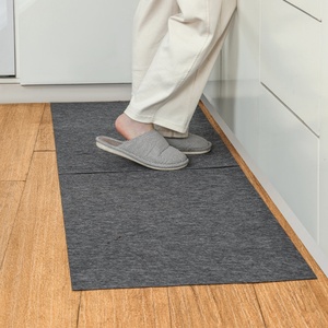 Kitchen Floor <b>Mat</b> <b>Bathroom</b> Square Toilet Entry Doormat <b>Set</b> Kitchen <b>Mats</b> Rugs Imitation Fabric Felt - Product Image 1