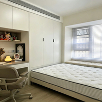 Lit tatami japonais minimaliste, sans formaldéhyde, en panneau écologique, avec rangement