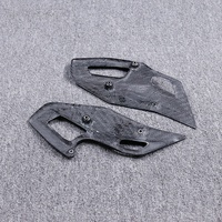 Cache-béquille inférieur en fibre de carbone sèche 3K pour R1300GS 2023+ – Protection de moteur brillante à fixation directe