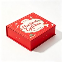 Boîte cadeau de Noël en forme de livre de luxe, personnalisable, recyclable, avec séparateurs, à prix d'usine