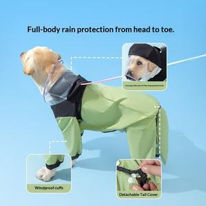 Capa de Chuva para Cães Golden Retriever e <span class=keywords><strong>Labrador</strong></span>, Impermeável, Cobertura Completa para Quatro Patas, Ideal para Cães Grandes - Product Image 2