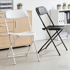 Chaises pliantes multi-usages en plastique pour salon, mobilier d'extérieur, atelier, bureaux et usage domestique - Product Image 1