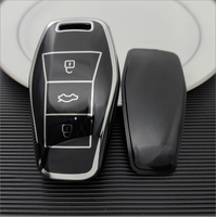 Housse de protection en TPU de luxe pour clé de voiture JAC 3 boutons E10X, housse de protection pour clé VW