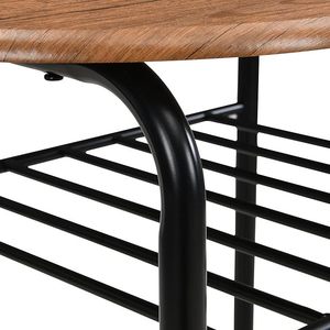 Home space-saving double dining <b>table</b> and chair set with storage layer, <b>small</b> breakfast <b>table</b> suitable for apartment and single - Product Image 4