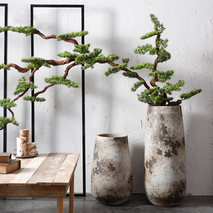 <span class=keywords><strong>Vaso</strong></span> Alto in <span class=keywords><strong>Ceramica</strong></span> Opaca Stile Retrò Shabby Chic Decorazione Casa <span class=keywords><strong>Grande</strong></span> <span class=keywords><strong>Vaso</strong></span> da Terra Antico Rustico - Product Image 4