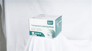 10 Buah Masker Mulut Plastik Transparan Dapat Digunakan Kembali dan Dapat Dicuci Masker Wajah Plastik Bening untuk Makanan Restoran Hotel - Product Image 6