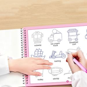 Cahier de traçage réutilisable pour enfants, cahier d'écriture avec modèles de dessin, cahier d'écriture rainuré - Product Image 3