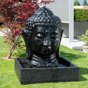 Statue <span class=keywords><strong>de</strong></span> <span class=keywords><strong>Bouddha</strong></span> en pierre sculptée à la main BLVE, grande <span class=keywords><strong>fontaine</strong></span> d'intérieur, <span class=keywords><strong>fontaine</strong></span> d'eau en marbre noir pour la maison, tête <span class=keywords><strong>de</strong></span> <span class=keywords><strong>Bouddha</strong></span> d'extérieur - Product Image 6
