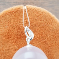 Collar con Colgante Minimalista de Cristal Natural Blanco, Serie 100% Cristal Natural, Venta al Por Mayor