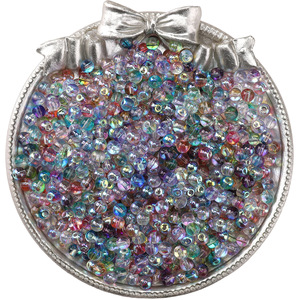 Hot-bán DIY Handmade Đính cườm Vòng đeo tay vòng cổ trang trí phụ kiện 4mm Vòng hai màu Aurora siêu Thủy Tinh Hạt giống Hạt - Product Image 6