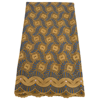 Dentelle africaine originale NI.AI en coton avec pierres, dentelle autrichienne, dentelle suisse de luxe pour robe de soirée