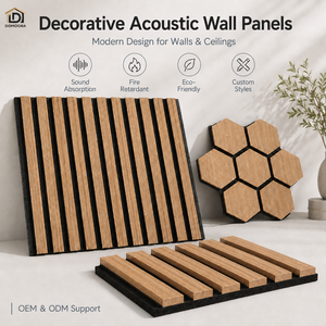 Panneau mural acoustique ignifuge, panneau mural de bureau géométrique moderne pour la décoration intérieure commerciale - Product Image 2