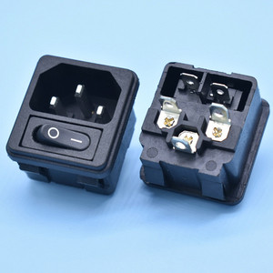 Fuente de alimentación para dispositivos industriales, interruptor de enchufe con indicador LED, interruptor basculante de iluminación, dos en uno, CA 2.5A 250V - Product Image 6