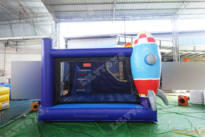 Lilytoys Usine Vente Espace Gonflable Combo Fusée Videur <span class=keywords><strong>Château</strong></span> Gonflable Astronaute <span class=keywords><strong>Château</strong></span> Gonflable avec Toboggan - Product Image 4