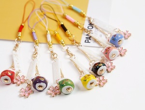 Tradición japonesa conejo conejito cerdo gato campana <span class=keywords><strong>Sakura</strong></span> Omamori teléfono bolsa colgante llavero buena suerte fortuna riqueza encanto regalo - Product Image 2