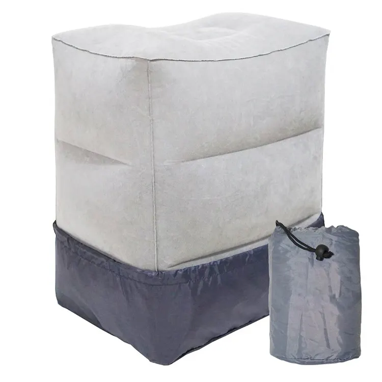 Надувная дорожная подушка для ног из ПВХ с регулируемой высотой