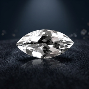8X16mm Marquesa Corte Natural CLARO CUARZO CRISTAL Venta al por mayor Precio de fábrica Alta calidad Facetado Piedra preciosa suelta Cristal transparente - Product Image 4