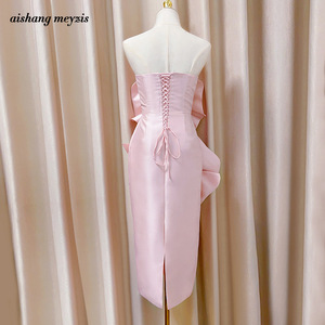 Vestido <span class=keywords><strong>de</strong></span> <span class=keywords><strong>fiesta</strong></span> <span class=keywords><strong>de</strong></span> cumpleaños Light Luxury Haute Couture Sweet Pink vestido sin tirantes - Product Image 3