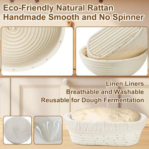 Sourdough Starter Kit 5-Piece Eco-Friendly Dishwasher Safe <b>Silicone</b> Bread Proofing Basket & Starter Jar <b>Baking</b> & Pastry Tools - Product Image 4