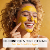 Masque d'argile naturel au gingembre, vitamine C et curcuma, marque privée OEM ODM