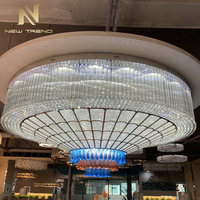 Lustre en cristal LED de luxe, éclairage personnalisé pour grands projets, banquet, hall d'hôtel, villa
