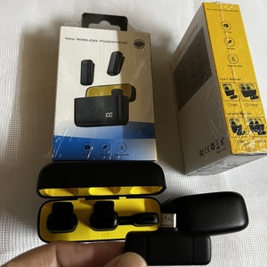 Giảm Tiếng Ồn Micro Cravat San Fil 2.4G Mini Không Dây Lavalier <span class=keywords><strong>Microphone</strong></span> Kép Ve Áo Mic Cho Vlog Trên Điện Thoại Di Động - Product Image 3