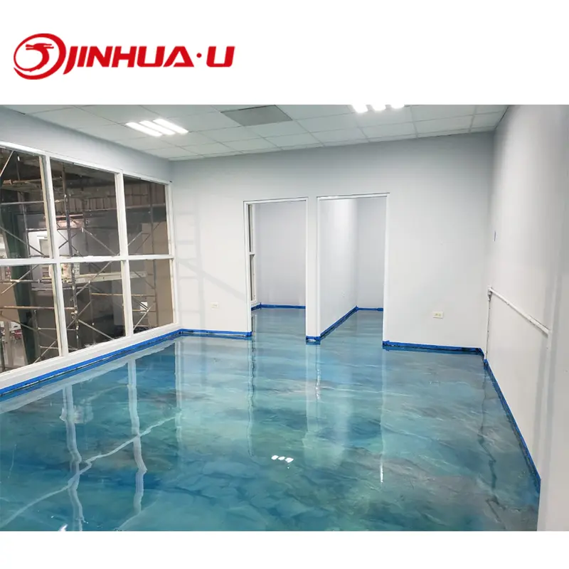 High Gloss Hard Metallic Pigments Floor Coating,Metallic Epoxy Floor