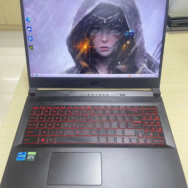 High Performance for MSI GF66 Gaming Laptop Core I7-12700H with RTX 3060 (6G) 16G RAM 512G SSD 15.6-inch Screen Second-Hand UK P