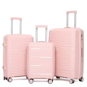 Individuelle hochwertige Trolley-Tasche Hartschalen neues PP-Gepäck Reisetaschen-Gepäckset