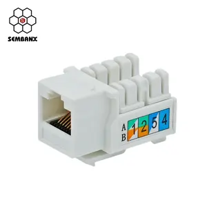 <span class=keywords><strong>Keystone</strong></span> <span class=keywords><strong>Jack</strong></span> 90 độ 180 độ Cat3 CAT5e <span class=keywords><strong>CAT6</strong></span> cat6A cat8 - Product Image 3