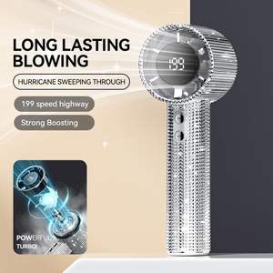 Ventilador de Mano Portátil de Plástico, Recargable por USB, Motor sin Escobillas, 1800mAh, Bajo Ruido, Uso en Exteriores y en el Hogar, 6-8 Horas de Duración de la Batería - Product Image 4