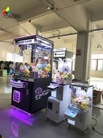 Machine à peluches pour magasin de boba, à monnayeur, pour jouets en peluche et poupées, garantie 1 an, vente en gros usine