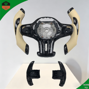 Volante Deportivo Estilo Carreras con Acabado de Fibra de Carbono Forjado M Performance para BMW F10 F30 F32 F20 F01 F02 F22 F87 F F06 F35 F80 - Product Image 4