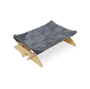 Groothandel Goedkope Luxe Kauwbestendig Afneembare Houten Verhoogde Waterdichte Hondenbed Draagbare Verhoogde Huisdierbedje Met Pluche Kussen - Product Image 3