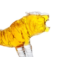 Haute Borosilicate carafe verre vin cadeau transparent animal tigre dragon forme unique bouteille de vin en verre
