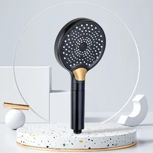 Sale Bathroom multifunctional one-button adjustment shower head from Xiamen Rotate Jet Massage Rain Showerhead Shower Head Type