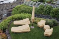 Sofá de patio resistente al agua de 58 pulgadas/Loveseat/cubierta de banco para muebles de exterior