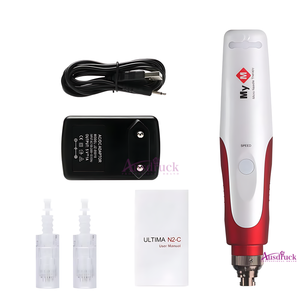 Rouleau de microdermabrasion électrique DrPen N2-<span class=keywords><strong>C</strong></span> avec 5 niveaux de réglage de la profondeur Longueur des aiguilles : 0,2-2,5 mm Embouts d'aiguilles - Product Image 3