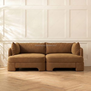 Ensemble modulaire de luxe FERLY en gros, sectionnel, moderne, de haute qualité, en tissu personnalisé, pour villas et hôtels - Product Image 3