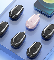Produit promotionnel très vendu, chargeur portable rétractable, mini batterie de secours, porte-clés décoratif