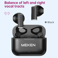Audífonos Inalámbricos MEKEN W2 TWS OEM/ODM ANC ENC, Auriculares Estéreo Inalámbricos, Auriculares Intrauditivos Resistentes al Agua para Juegos
