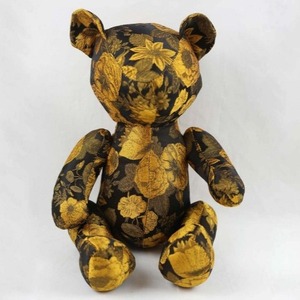 Oro nero stampato orso arredamento per la casa e giocattoli Non Legacy culturali creativi regali etnici PP cotone pieno di peluche - Product Image 4