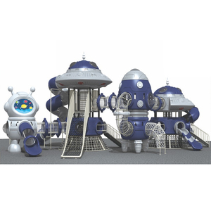 สนามเด็กเล่นกลางแจ้งแบบกำหนดเองพร้อมสไลเดอร์, ตาข่ายปีนป่าย, ม้าโยกสปริง และสิ่งอำนวยความสะดวกสำหรับการเล่นอื่นๆ มากมาย - Product Image 3